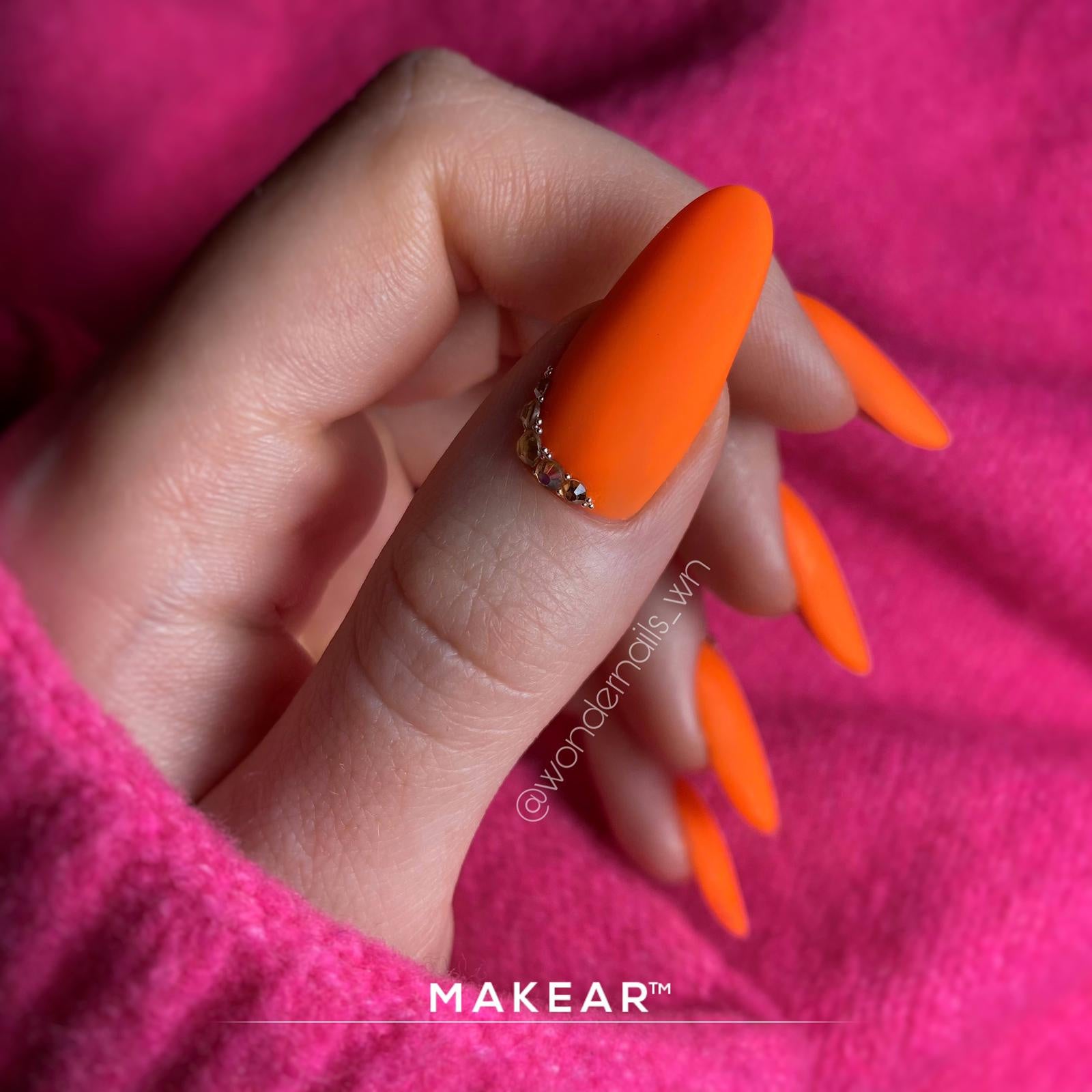 Rubber Base CRB15 - Sparkling Orange - 8 ml-Gelpolish Base-MAKEAR-NR Kosmetik