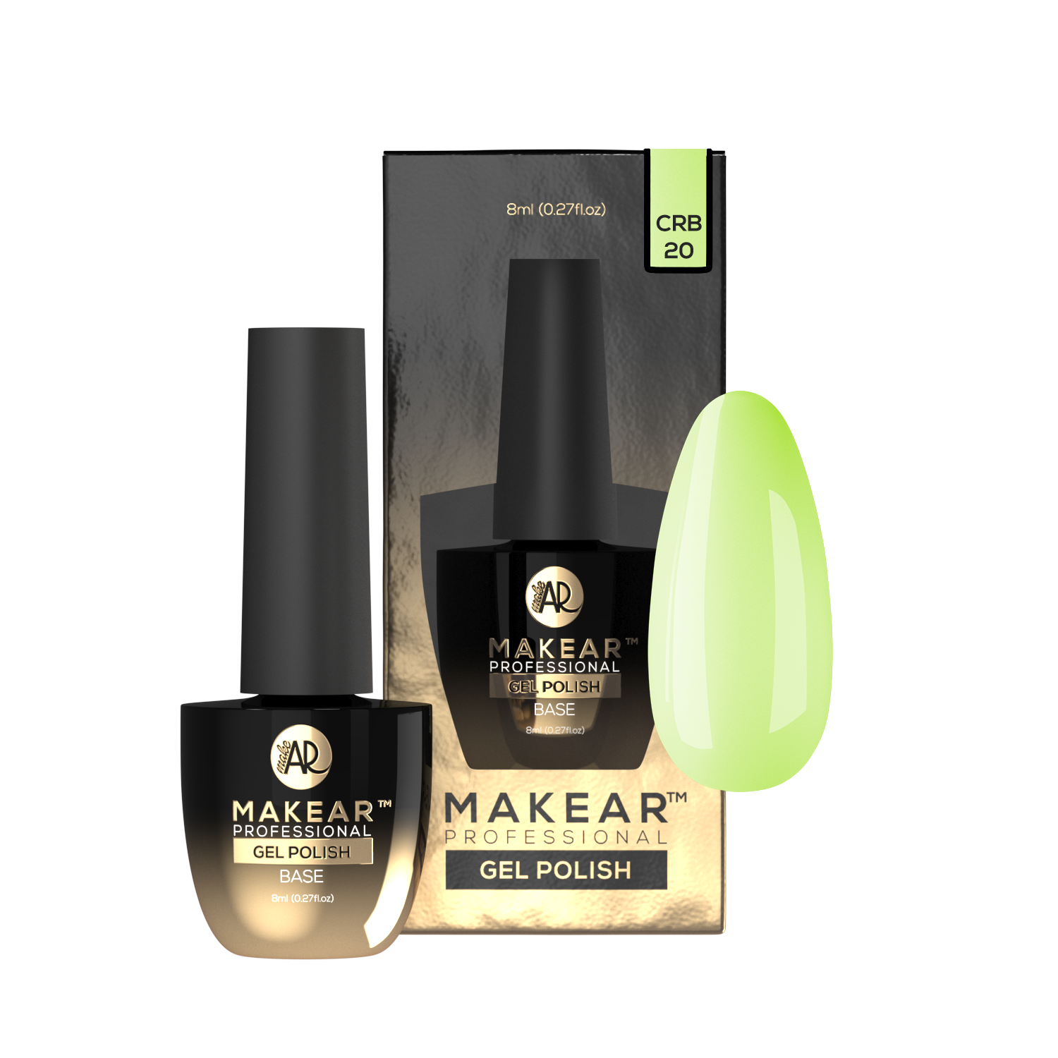 Rubber Base CRB20 - Pistachio Cloud - 8 ml-Gelpolish Base-MAKEAR-NR Kosmetik