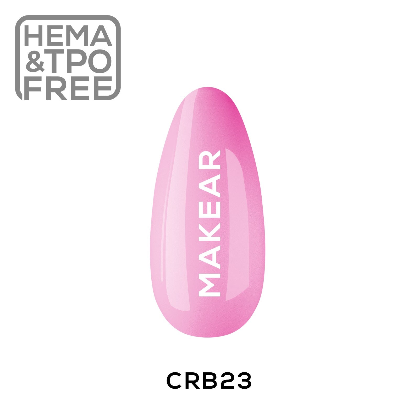 Rubber Base CRB23 - Bliss Pink - 8 ml-Gelpolish Base-MAKEAR-NR Kosmetik