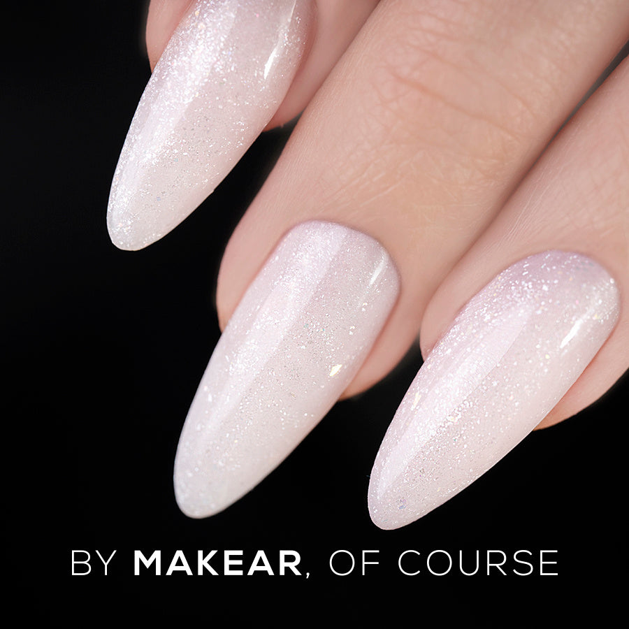 ChallenGel HG12 - Milky Pink Shimmer-uv gel opbygning-MAKEAR-15 ml-NR Kosmetik