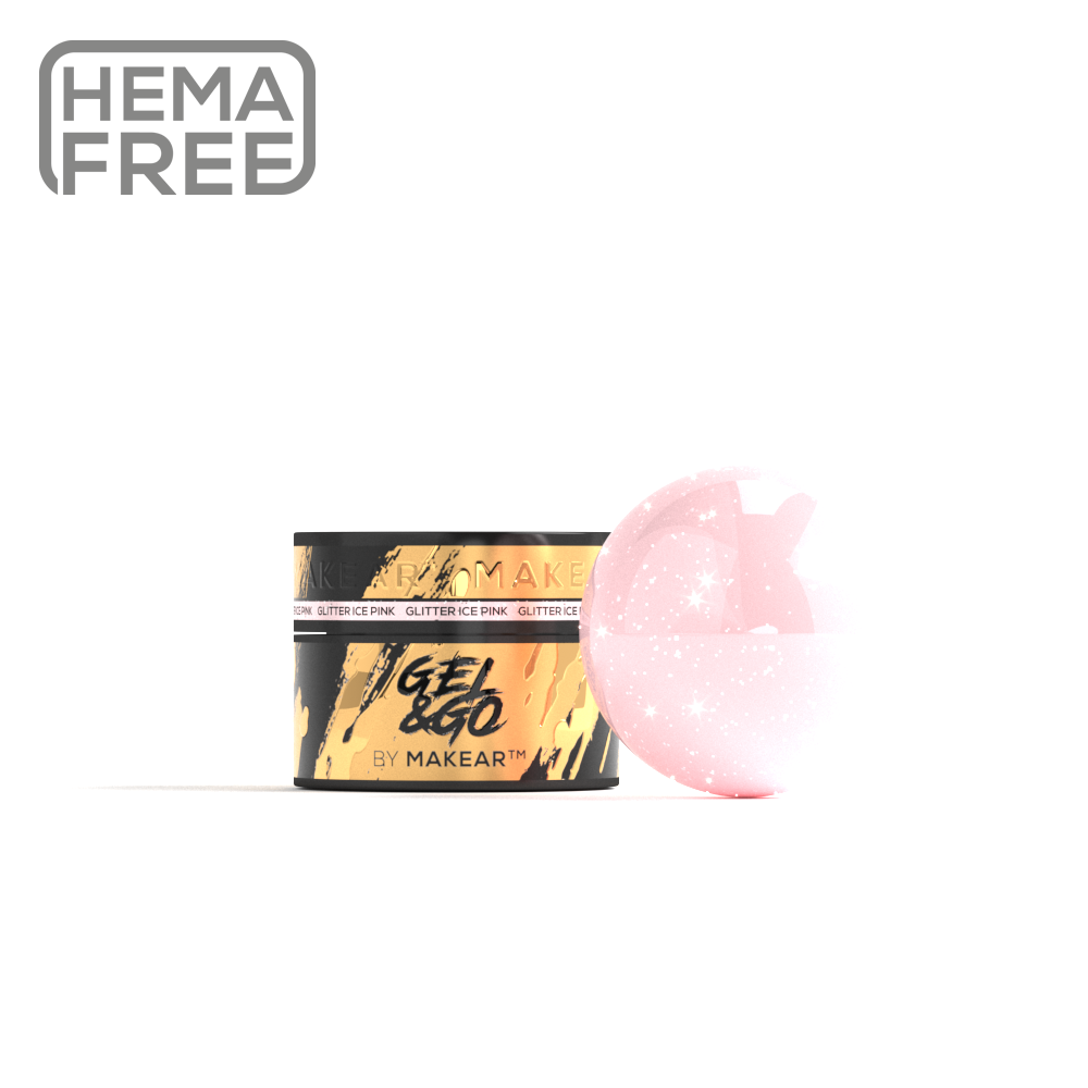 Gel & Go GG21 - Ice Pink-uv gel opbygning-MAKEAR-15 ml-NR Kosmetik