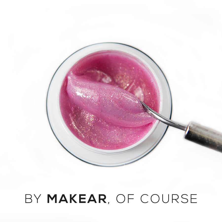 Gel & Go GG24 - Glitter Lila Rose-uv gel opbygning-MAKEAR-15 ml-NR Kosmetik