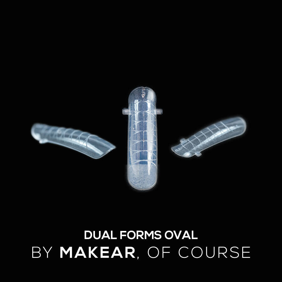 Akrylgel Dual Forms - Upper Oval - 120 stk-Akrylgel-MAKEAR-NR Kosmetik