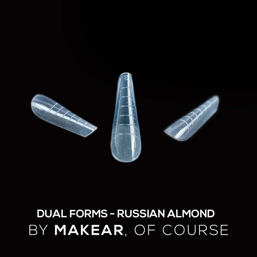 Akrylgel Dual Forms - Upper Russian Almond - 120 stk-Akrylgel-MAKEAR-NR Kosmetik