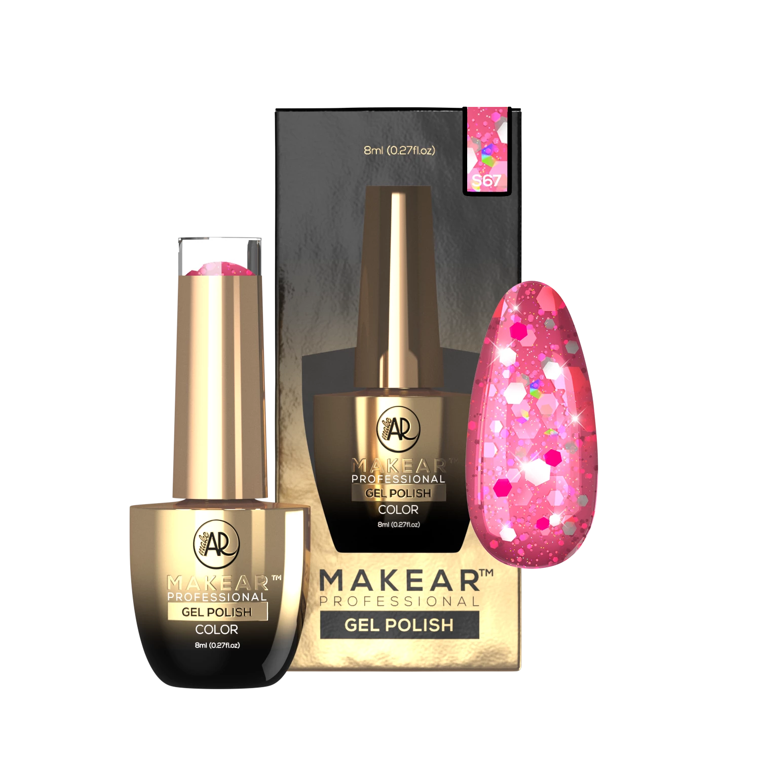 Gelpolish - S67 MAKEAR-Gelpolish-MAKEAR-NR Kosmetik