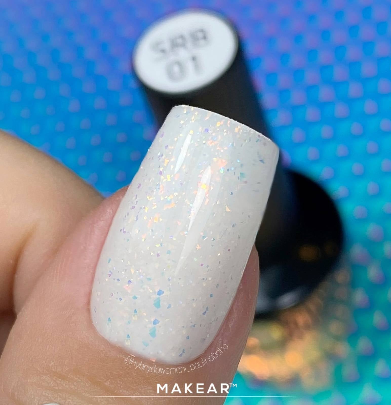 Rubber Base SRB01 - Lyra, Sparkling - 8 ml-Gelpolish Base-MAKEAR-NR Kosmetik