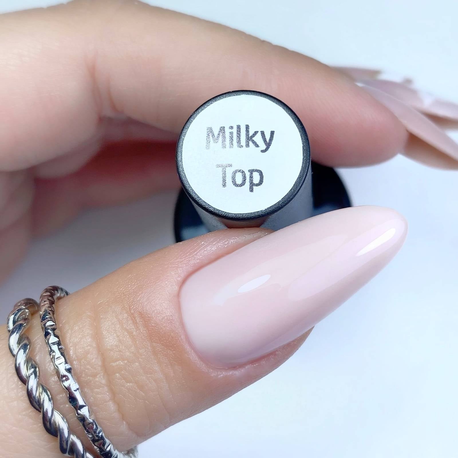 Top No Wipe Milky White - 8 ml-Gelpolish Top-MAKEAR-NR Kosmetik