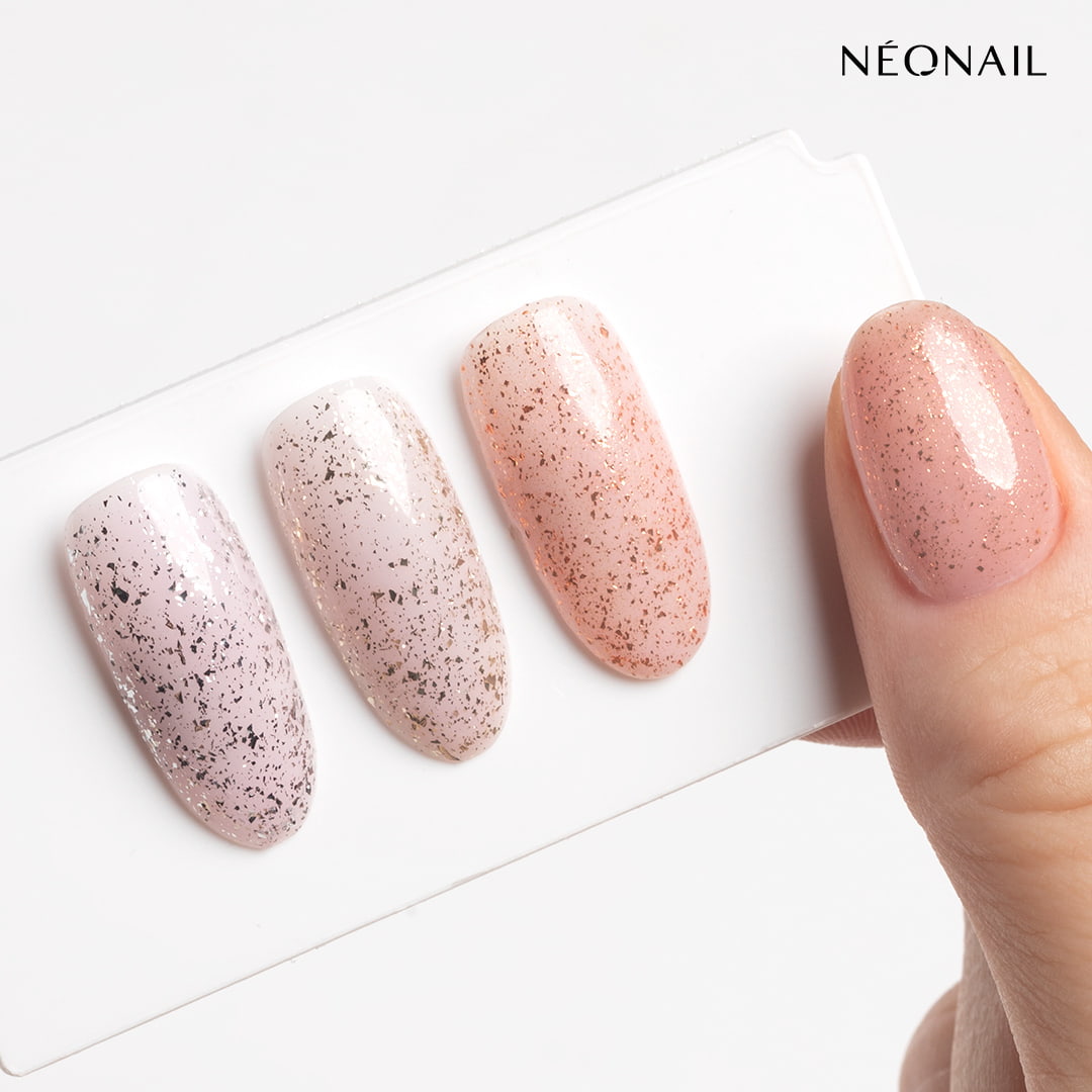 Top Glow Rose Gold Flakes 9722-7 - 7,2 ml *-UV Hybrid TOP/BASE-NeoNail-NR Kosmetik