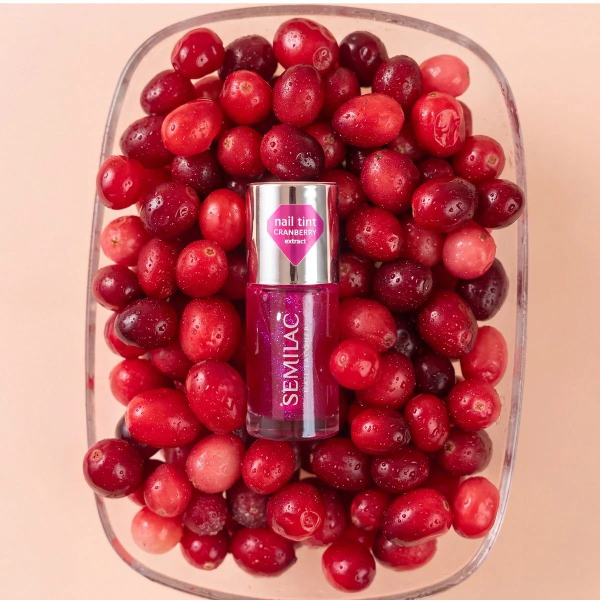 Nail Perfector Cranberry Glow Treatment - 9 ml-Pleje-Semilac-NR Kosmetik
