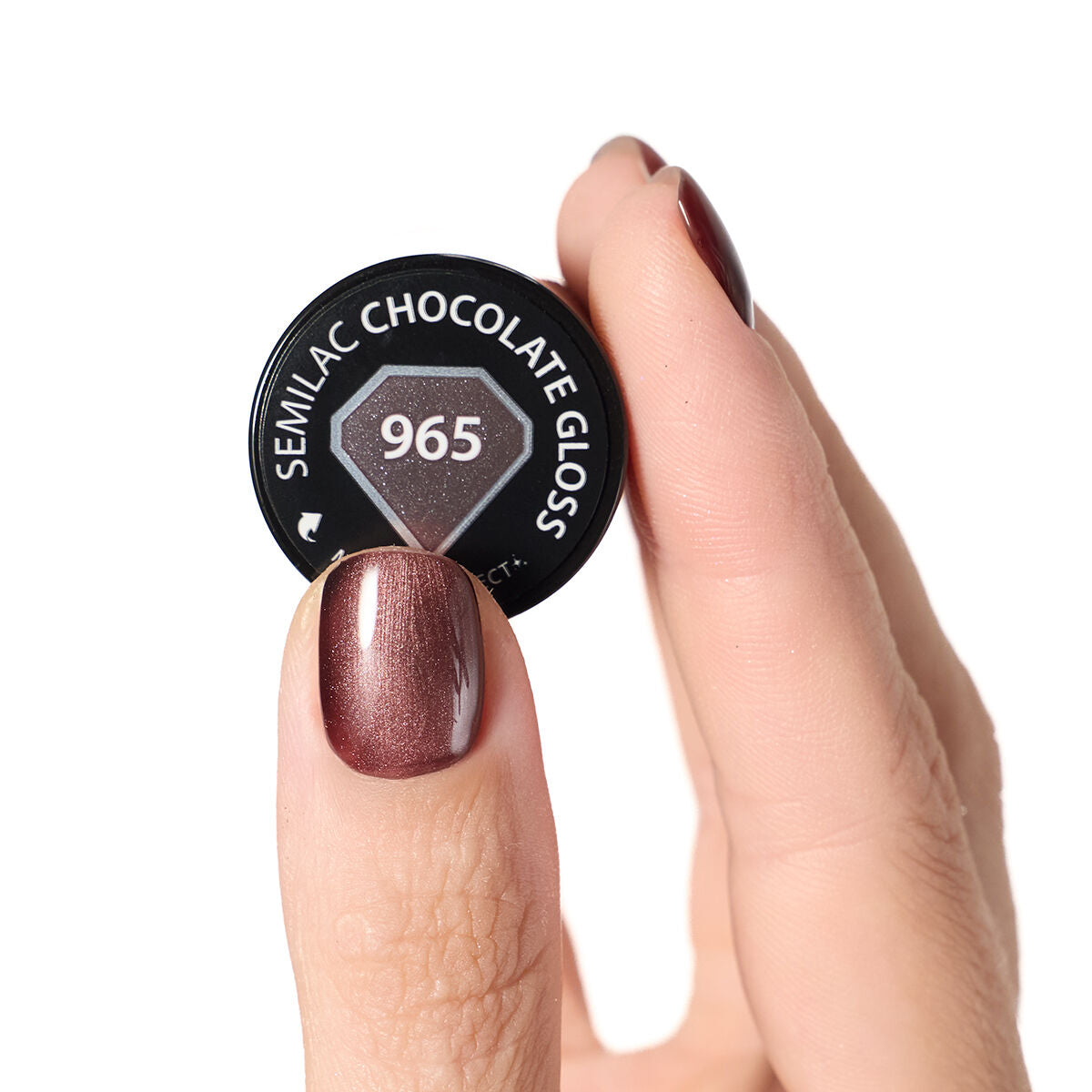 UV Hybrid 965 Chocolate Gloss 7 ml-Gelpolish-Semilac-NR Kosmetik