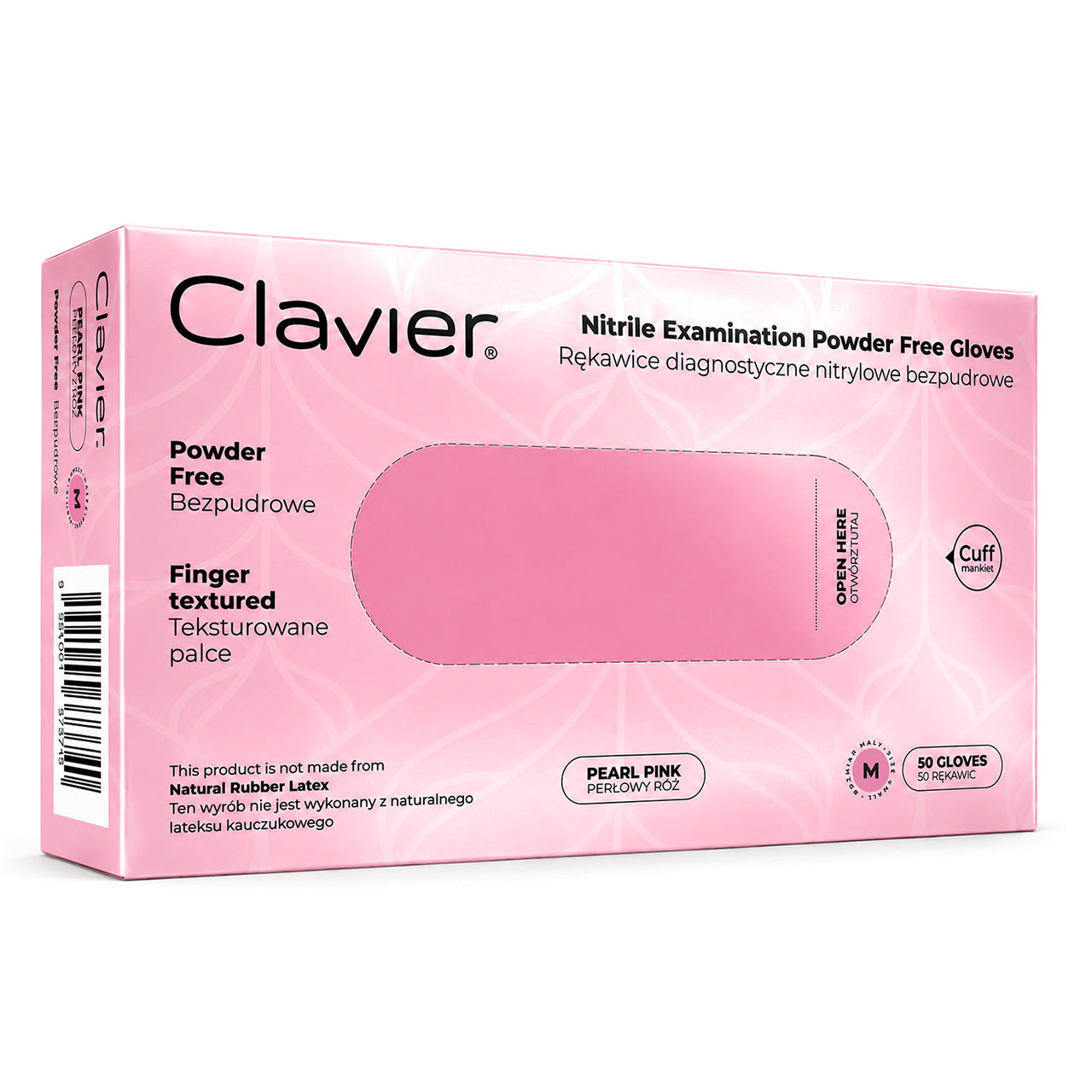 Nitrilhandsker - Pink - 50 stk-Handsker-Clavier-M-NR Kosmetik