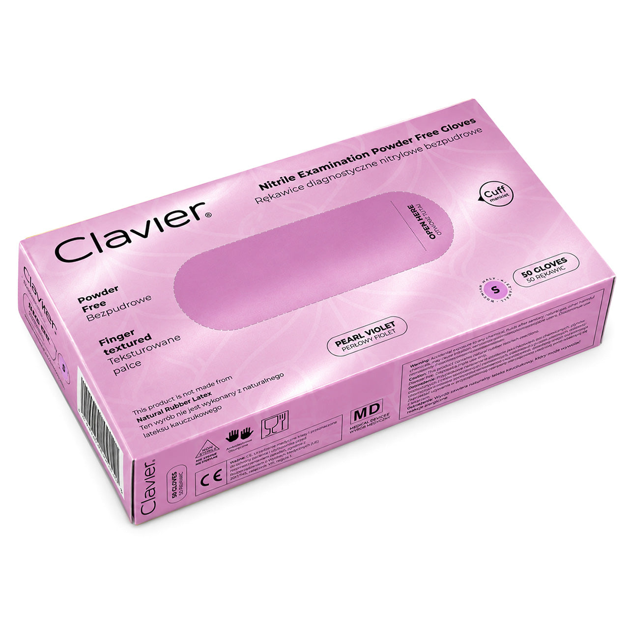 Nitrilhandsker - Lilla - 50 stk-Handsker-Clavier-S-NR Kosmetik