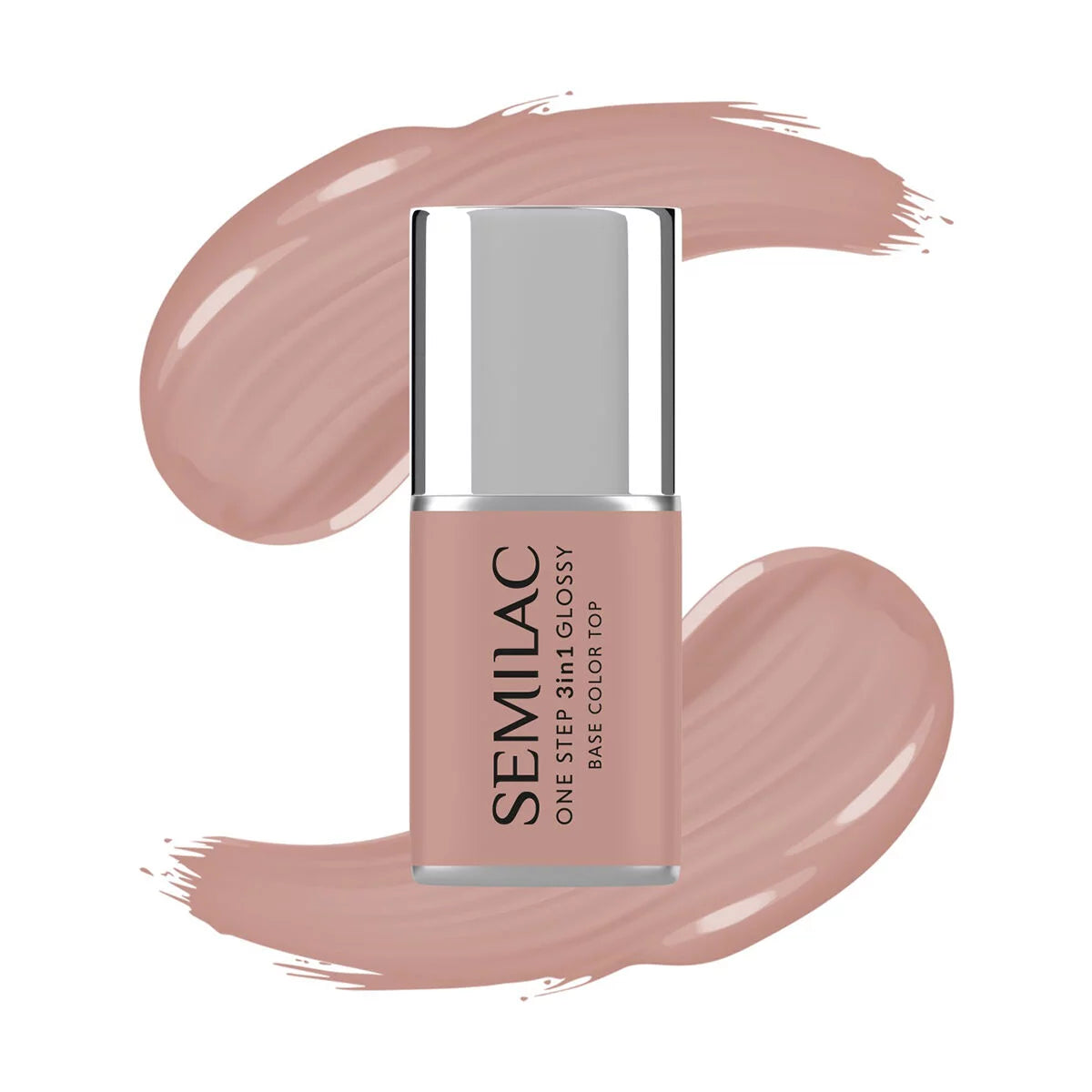 One Step Glossy Gelpolish - French Beige S210 - 7 ml-3i1-Semilac-NR Kosmetik