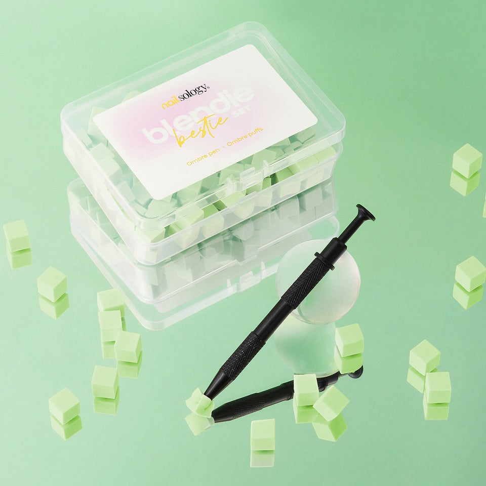 Mini Ombre Svampe - Grøn - 100 stk-Brand accessories-Clavier-NR Kosmetik