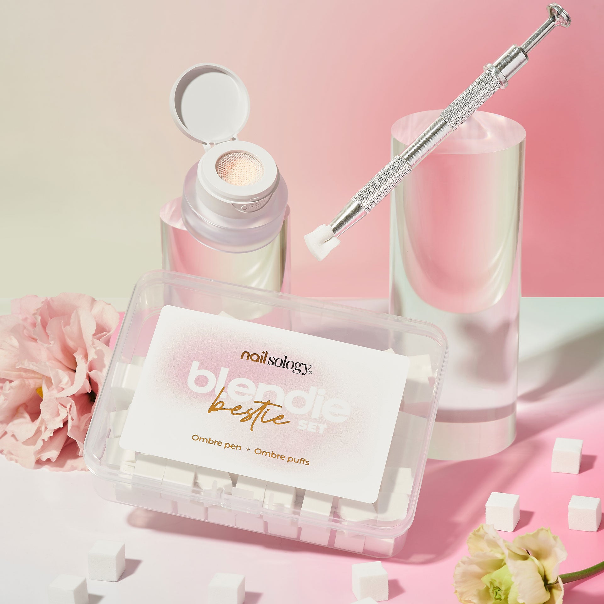 Mini Ombre Svampe - Hvid - 100 stk-Brand accessories-Clavier-NR Kosmetik