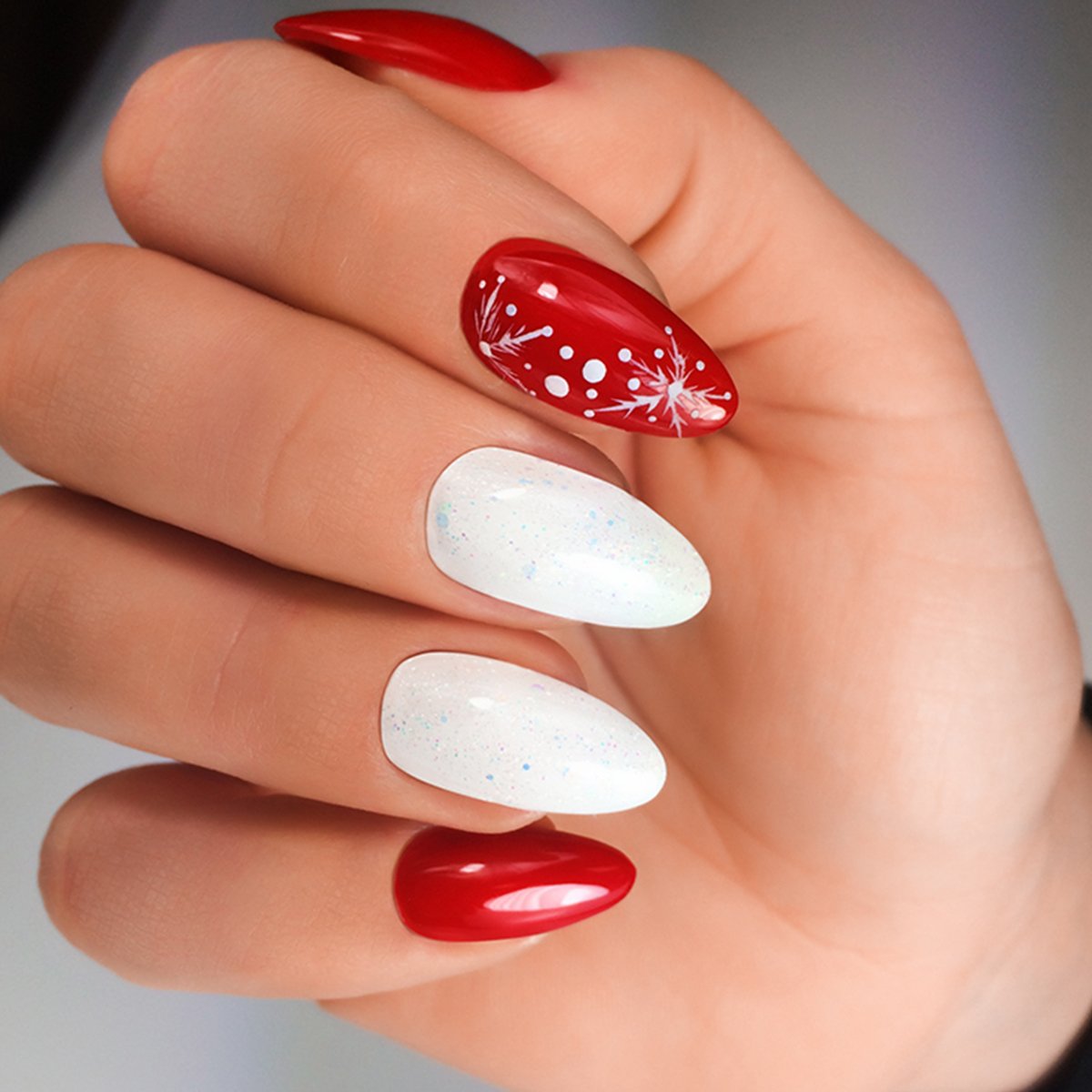 Gelpolish 027 Intense Red - 7 ml-UV Hybrid-Semilac-NR Kosmetik
