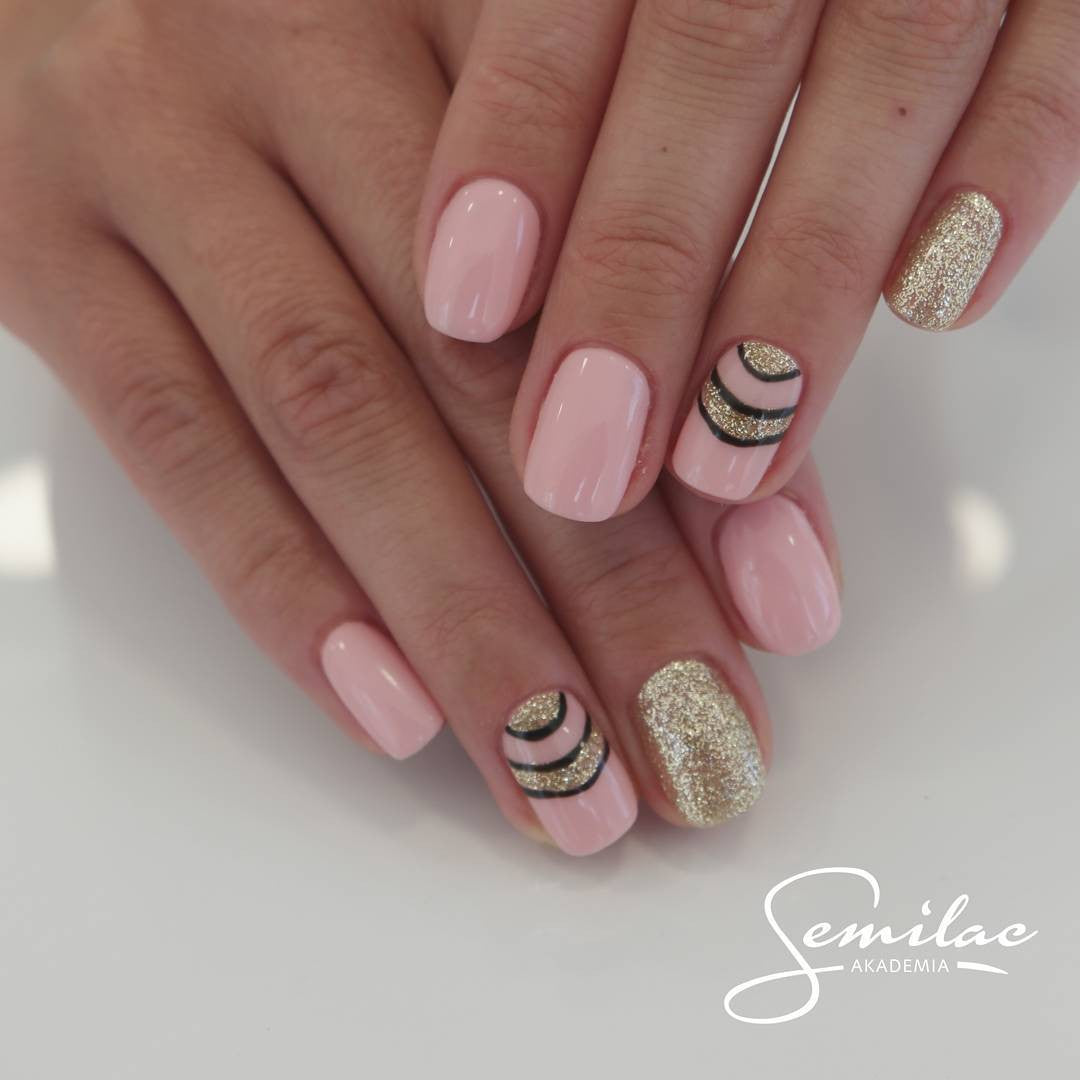 Gelpolish 037 Gold Disco - 7 ml-UV Hybrid-Semilac-NR Kosmetik