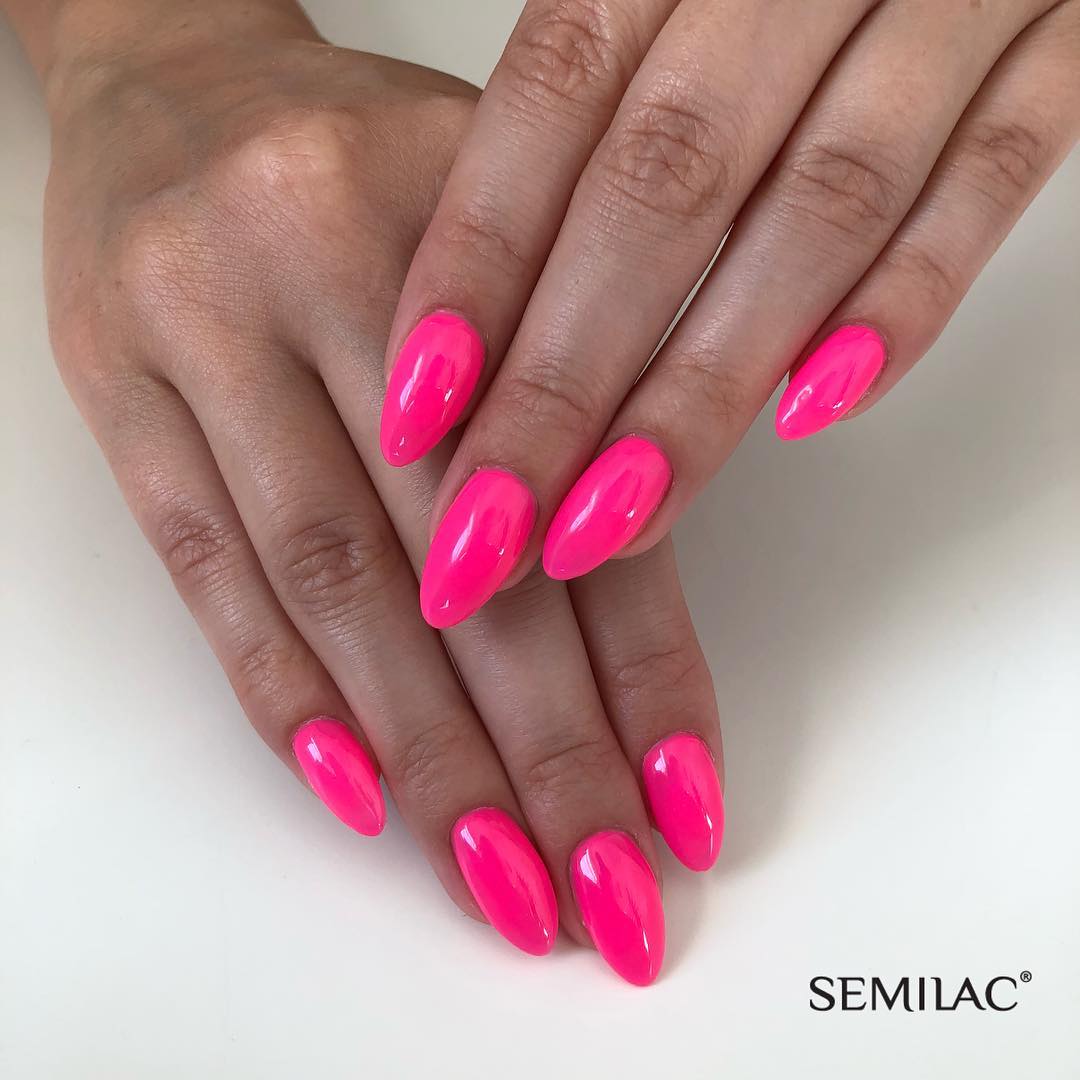 Gelpolish 043 Electric Pink - 7 ml-UV Hybrid-Semilac-NR Kosmetik