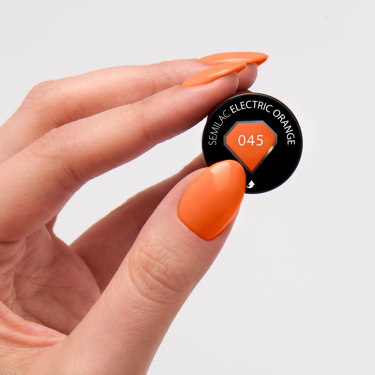 Gelpolish 045 Electric Orange - 7 ml-UV Hybrid-Semilac-NR Kosmetik