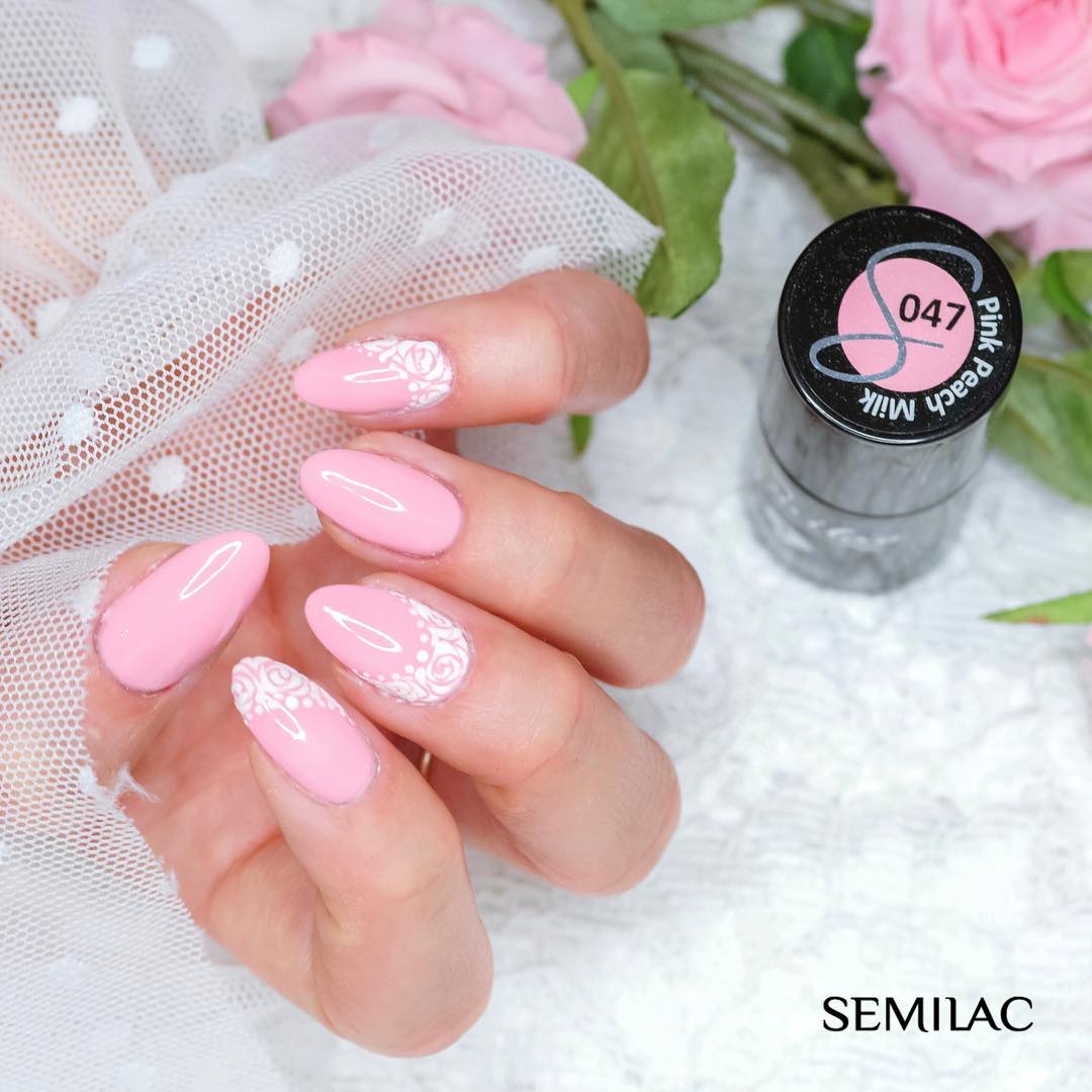 UV Hybrid 047 Pink Peach Milk 7 ml-UV Hybrid-Semilac-NR Kosmetik