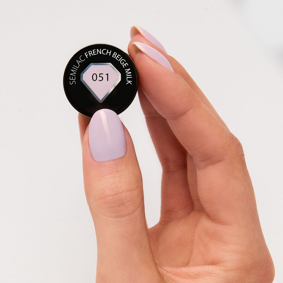 Gelpolish 051 French Beige Milk - 7 ml-UV Hybrid-Semilac-NR Kosmetik