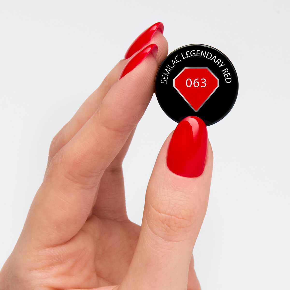 Gelpolish 063 Legendary Red-UV Hybrid-Semilac-7 ml-NR Kosmetik