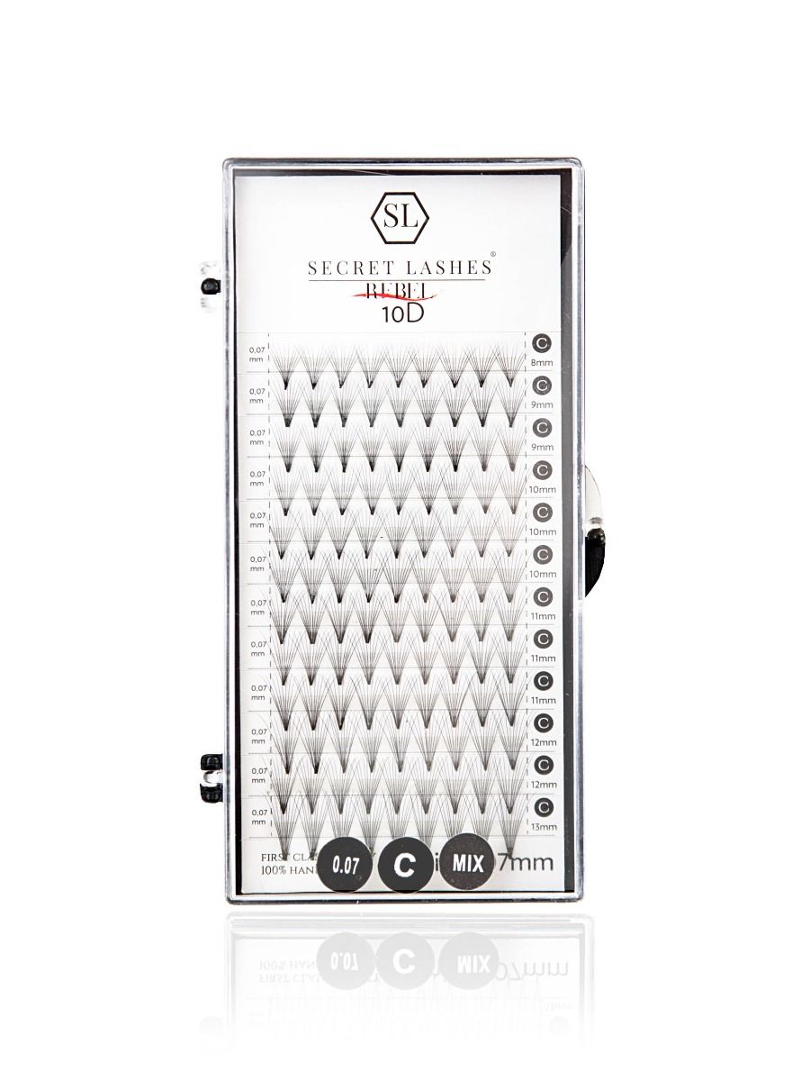 SL Ready Rebel, 2D-10D, C, 0.07-Secret Lashes-2D-10 mm-NR Kosmetik