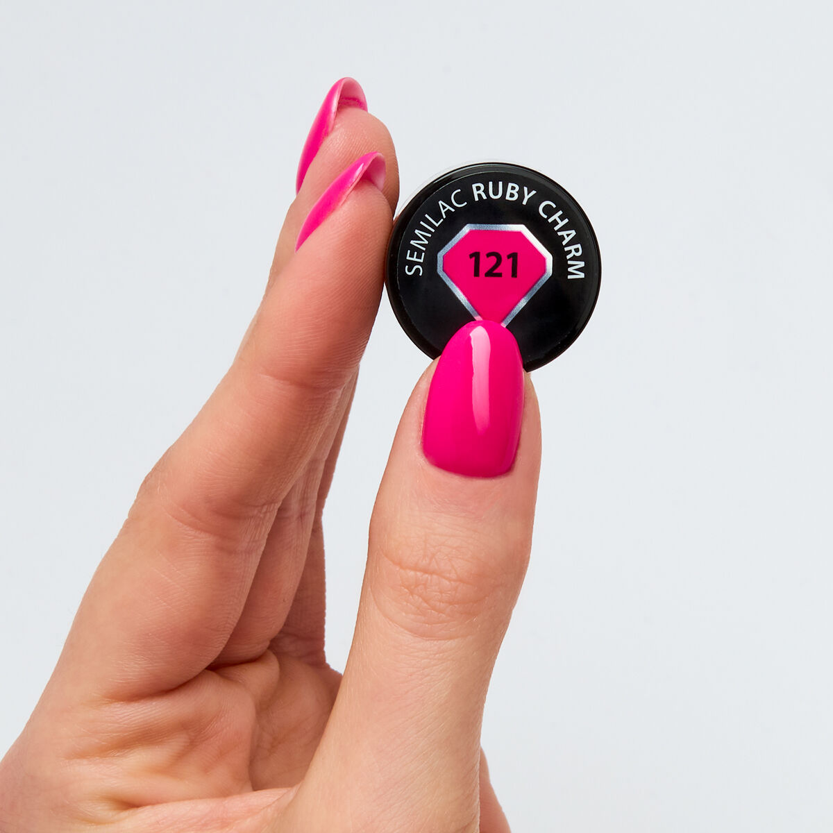 Gelpolish 121 Ruby Charm - 7 ml-UV Hybrid-Semilac-NR Kosmetik