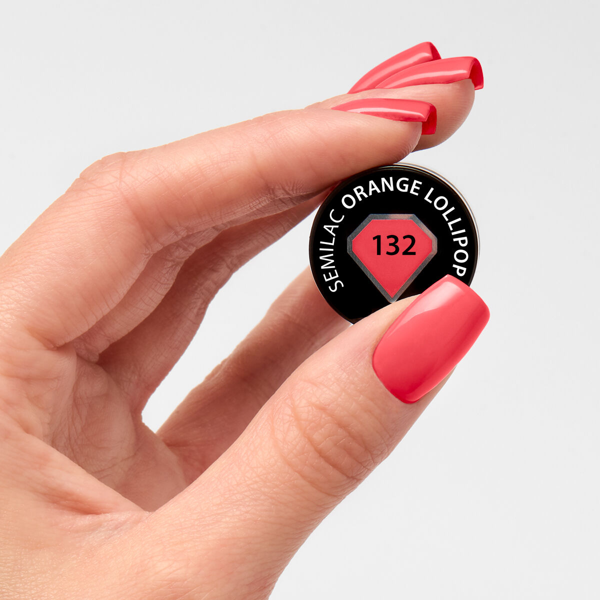 Gelpolish 132 Orange Lollipop - 7 ml-UV Hybrid-Semilac-NR Kosmetik