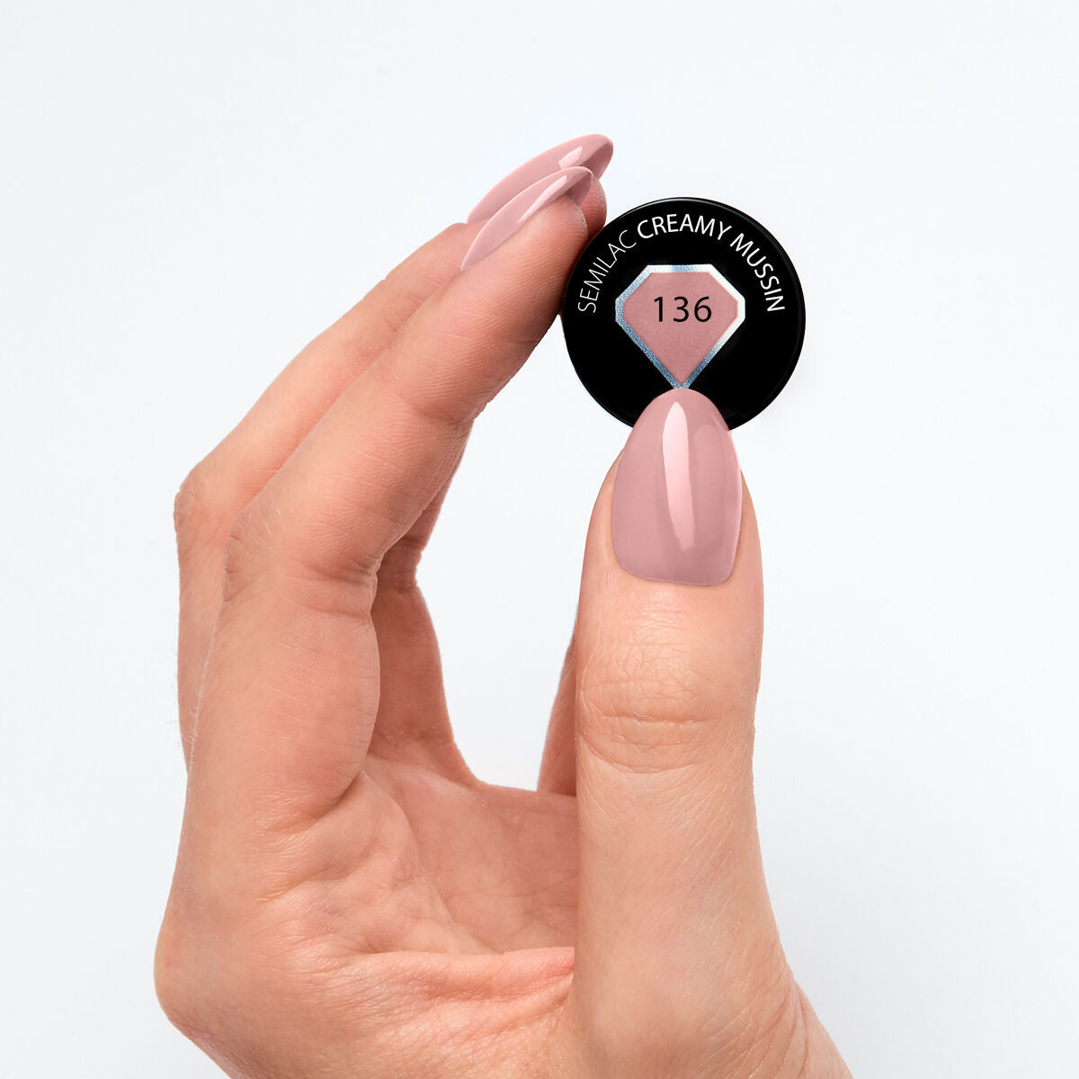 Gelpolish 136 Creamy Muffin - 7 ml-UV Hybrid-Semilac-NR Kosmetik