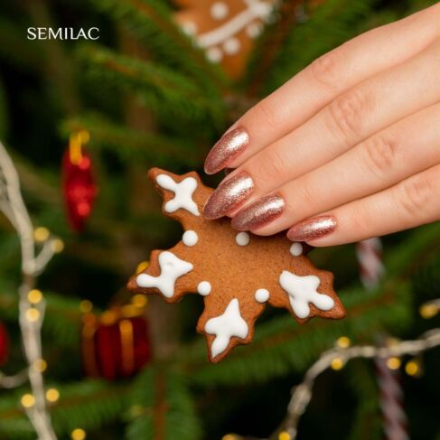 Gelpolish 307 Golden Icing - 7 ml-UV Hybrid-Semilac-NR Kosmetik