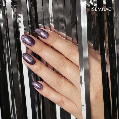 UV Hybrid 329 Brave Violet - Magnetic Glow 7 ml-CAT EYE-Semilac-NR Kosmetik