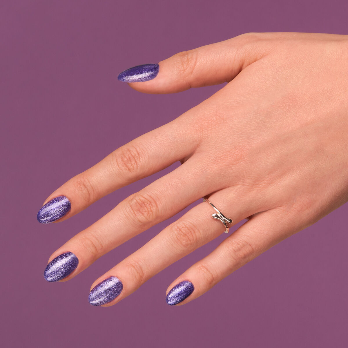UV Hybrid 329 Brave Violet - Magnetic Glow 7 ml-CAT EYE-Semilac-NR Kosmetik