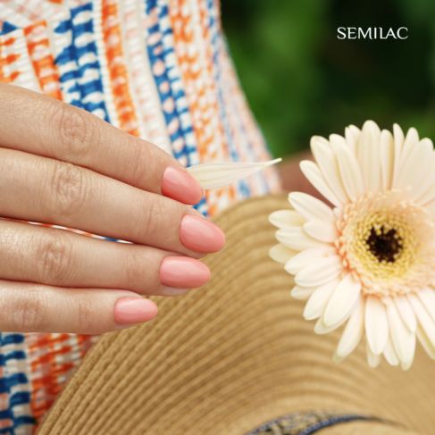 Gelpolish 371 Vivid Coral - 7 ml-UV Hybrid-Semilac-NR Kosmetik