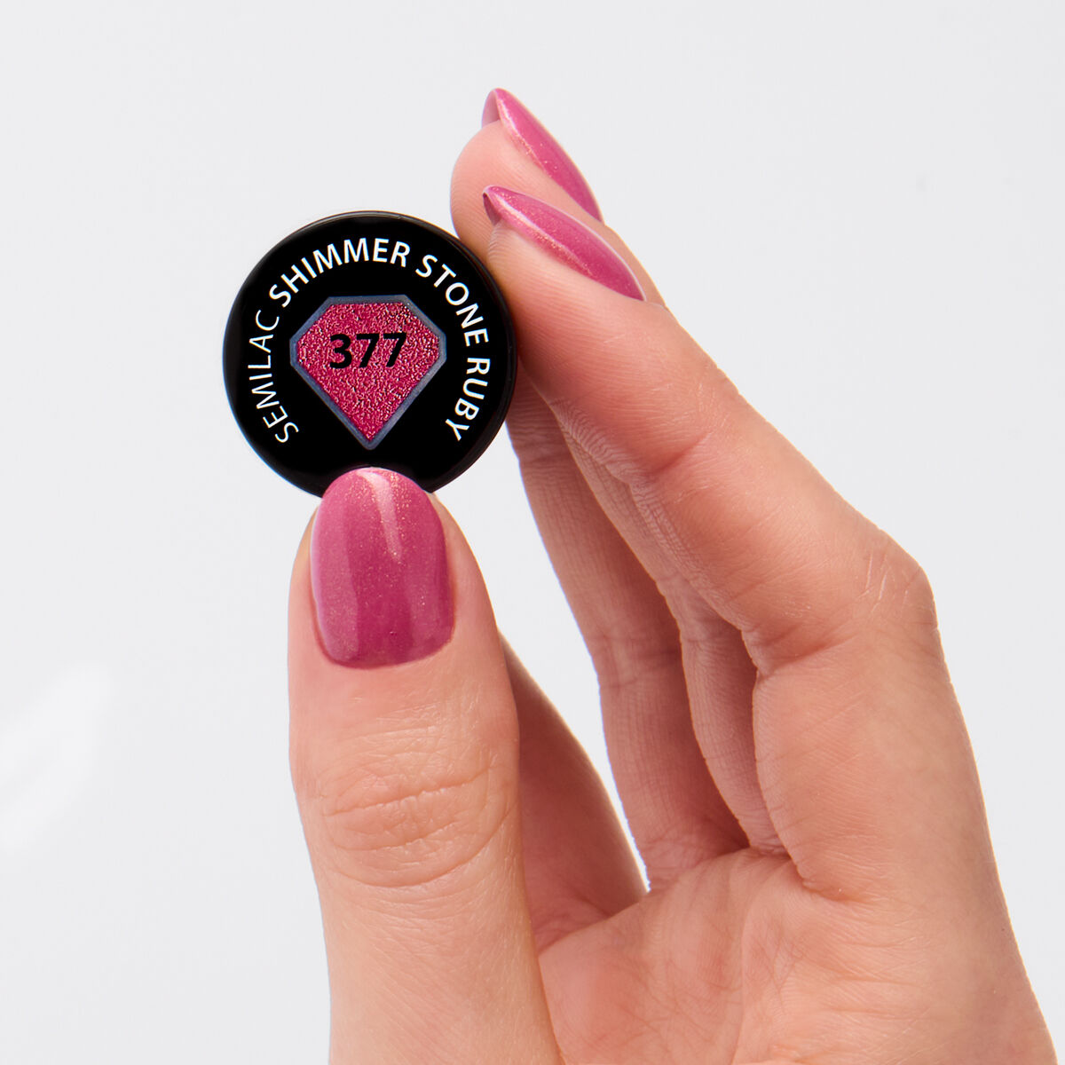 Gelpolish 377 Shimmer Stone Ruby - 7 ml-UV Hybrid-Semilac-NR Kosmetik