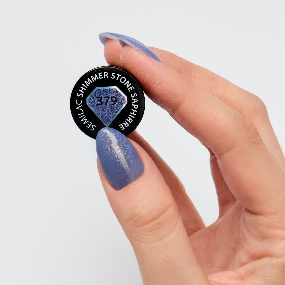 Gelpolish 379 Shimmer Stone Saphirre - 7 ml-UV Hybrid-Semilac-NR Kosmetik