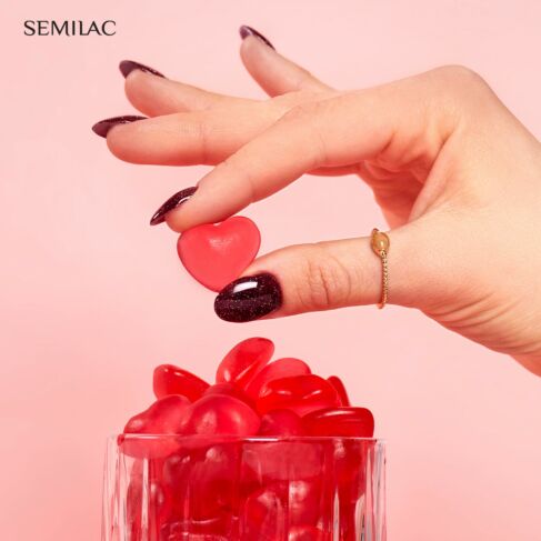 UV Hybrid 393 Sparkling Black Cherry 7 ml-UV Hybrid-Semilac-NR Kosmetik