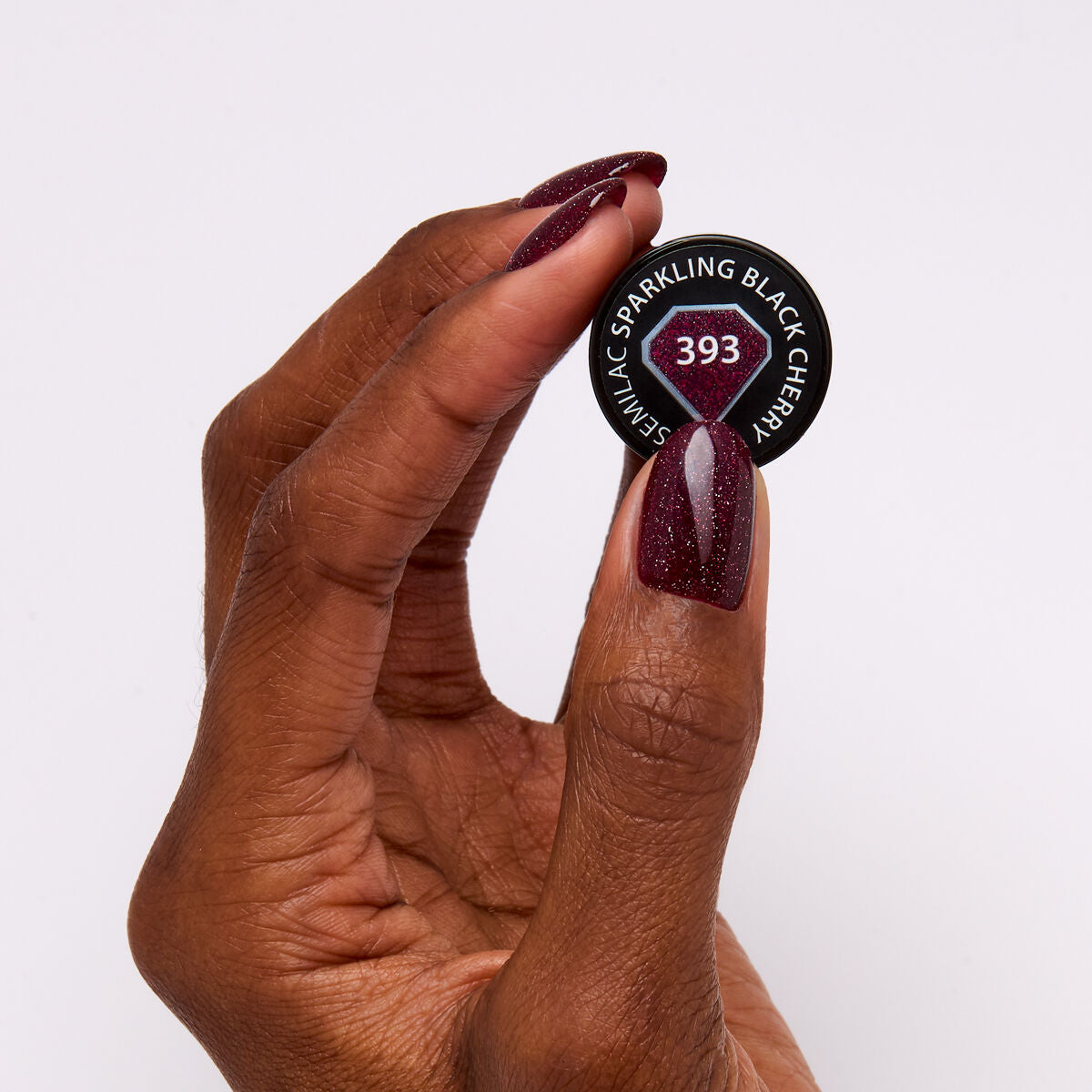 Gelpolish 393 Sparkling Black Cherry - 7 ml-UV Hybrid-Semilac-NR Kosmetik