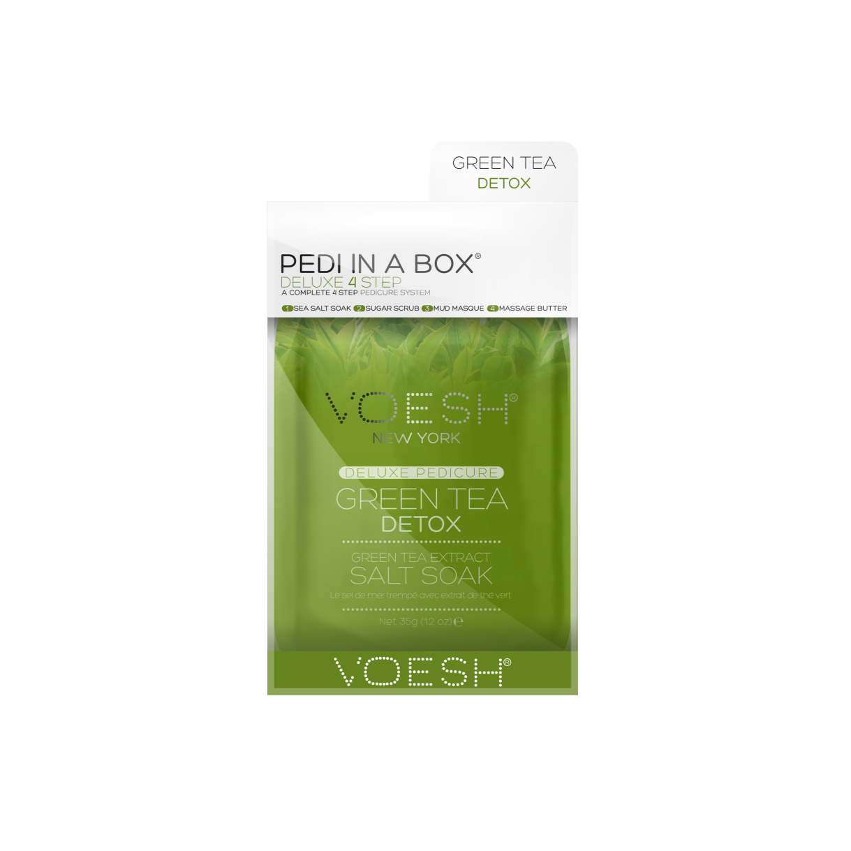 Deluxe 4 Steps Pedi - Green Tea Detox-SPA-VOESH-NR Kosmetik