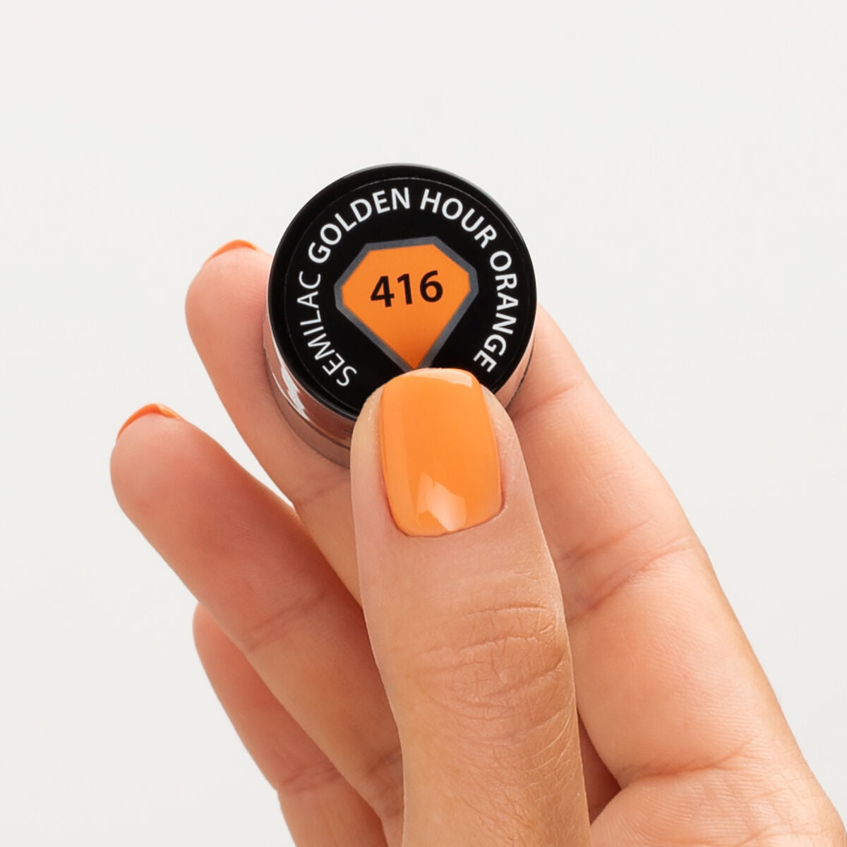 Gelpolish 416 Golden Hour Orange - 7 ml-UV Hybrid-Semilac-NR Kosmetik