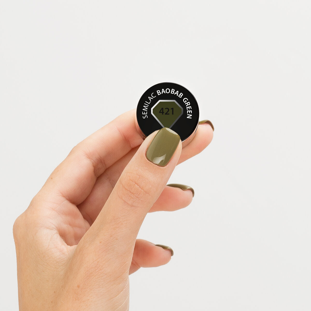 UV Hybrid 421 Baobab Green - 7 ml-UV Hybrid-Semilac-NR Kosmetik