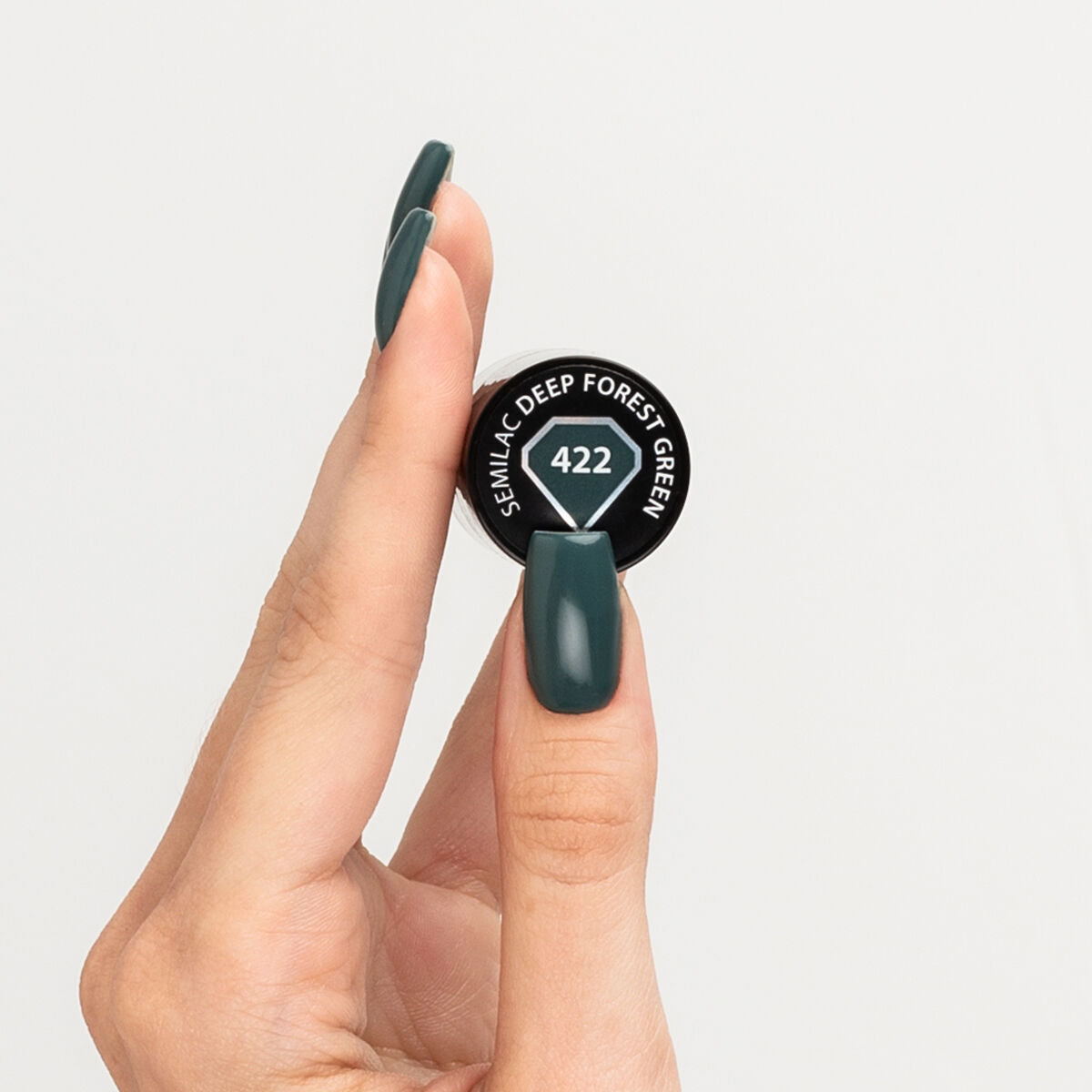 Gelpolish 422 Deep Forest Green - 7 ml-UV Hybrid-Semilac-NR Kosmetik
