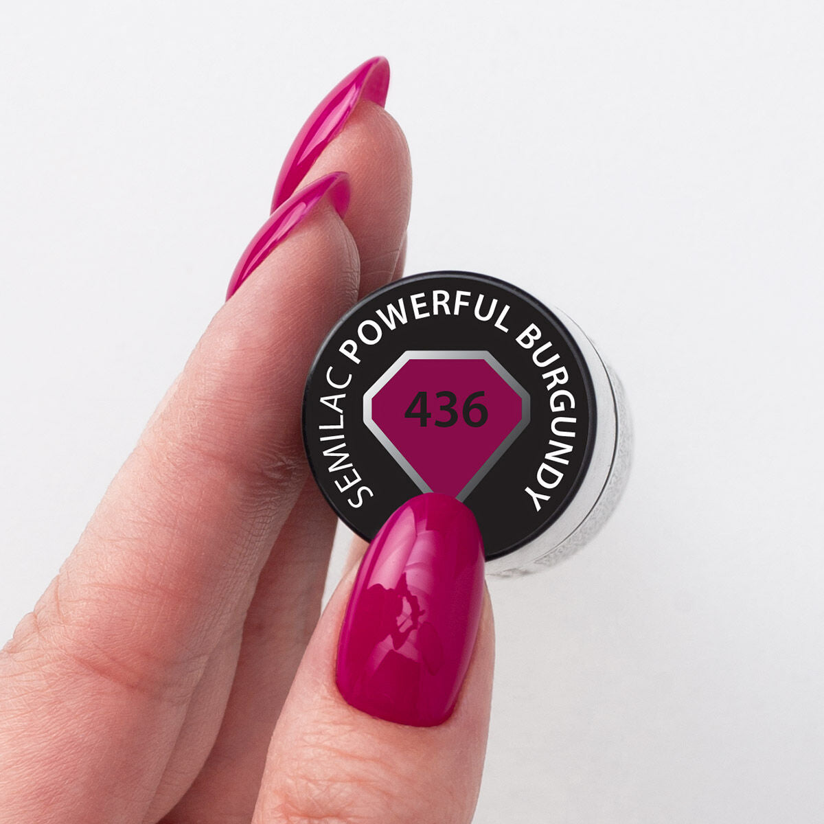 Gelpolish 436 Powerful Burgundy - 7 ml-UV Hybrid-Semilac-NR Kosmetik