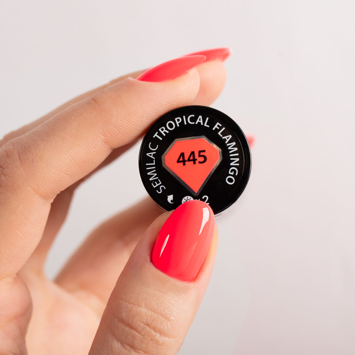 Gelpolish 445 Tropical Flamingo - 7 ml-UV Hybrid-Semilac-NR Kosmetik