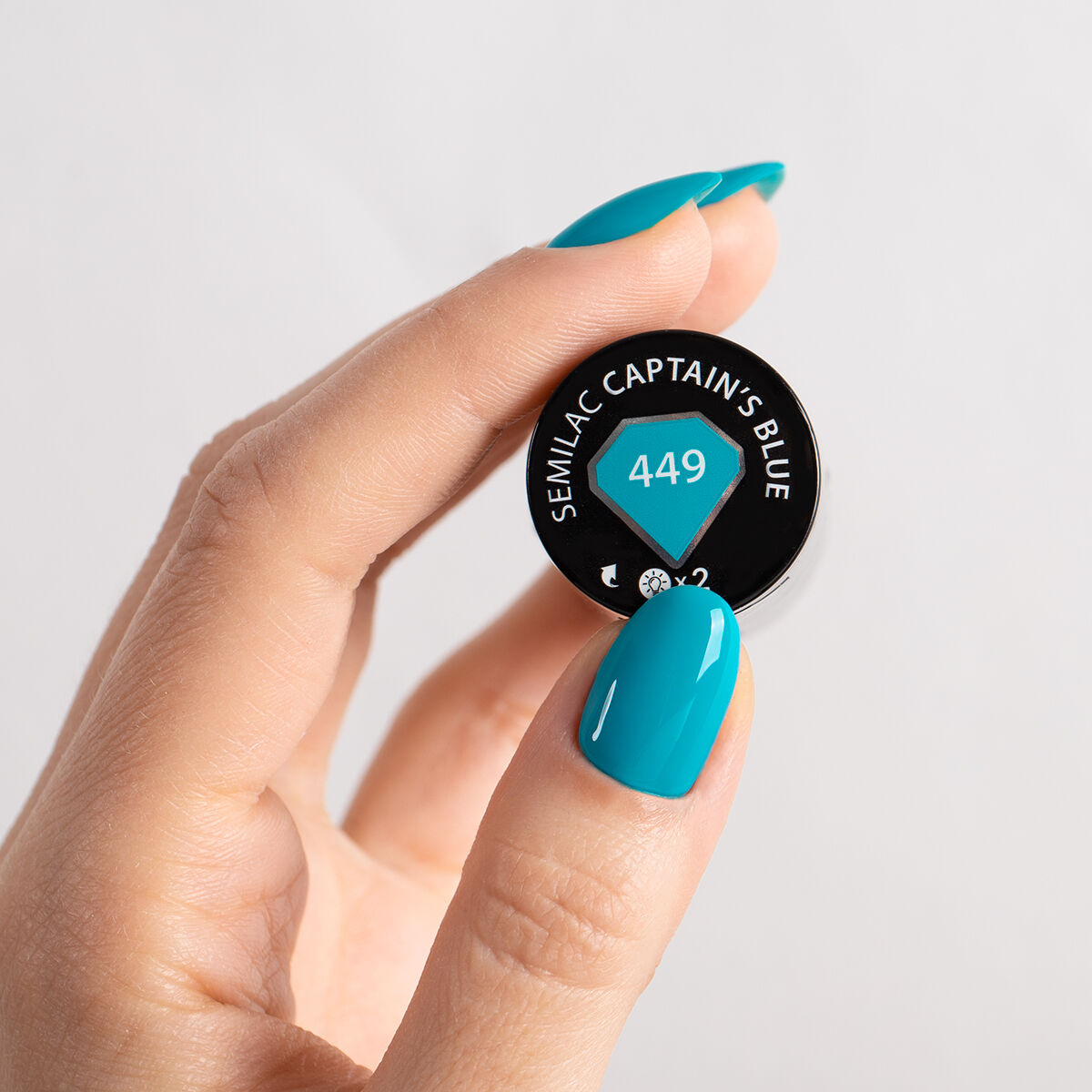Gelpolish 449 Capitain's Blue - 7 ml-UV Hybrid-Semilac-NR Kosmetik