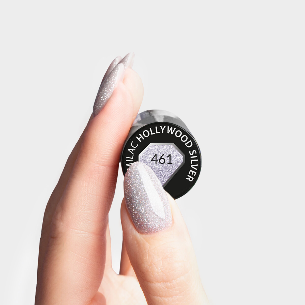 Gelpolish 461 Hollywood Silver - 7 ml-UV Hybrid-Semilac-NR Kosmetik