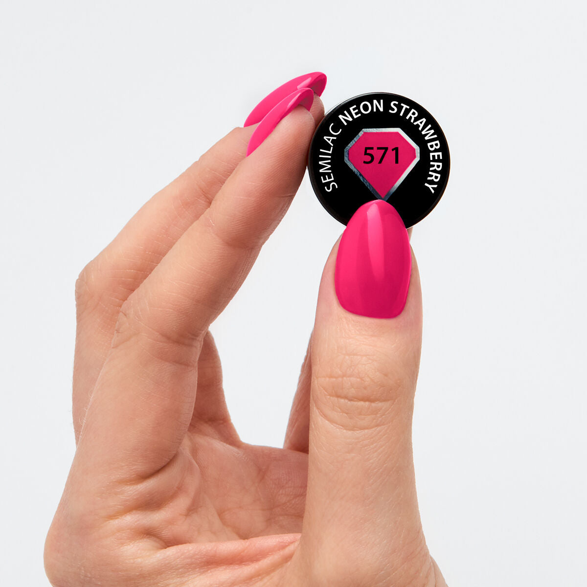 UV Hybrid 571 Neon Strawberry 7 ml-UV Hybrid-Semilac-NR Kosmetik