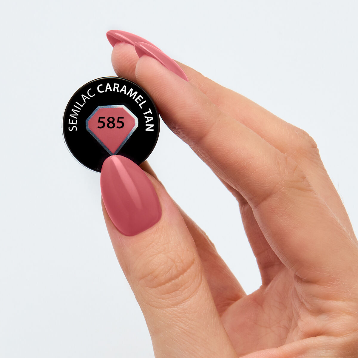 UV Hybrid 585 Caramel Tan - Naked 7 ml-UV Hybrid-Semilac-NR Kosmetik