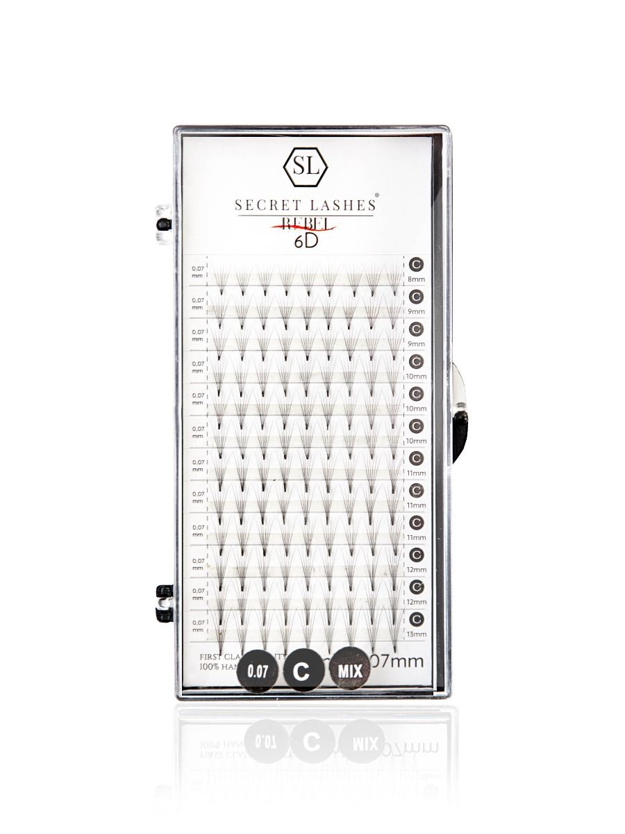 SL Ready Rebel, 2D-10D, C, 0.07-Secret Lashes-2D-10 mm-NR Kosmetik