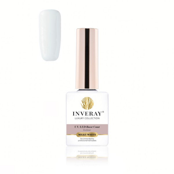 Base Coat - Rubber MILKY WHITE - 10 ml-UV Hybrid TOP/BASE-Inveray-NR Kosmetik